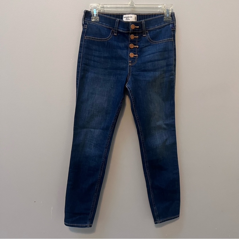 NWT. Abercrombie kids high rise jean leggings kids 13/14 short